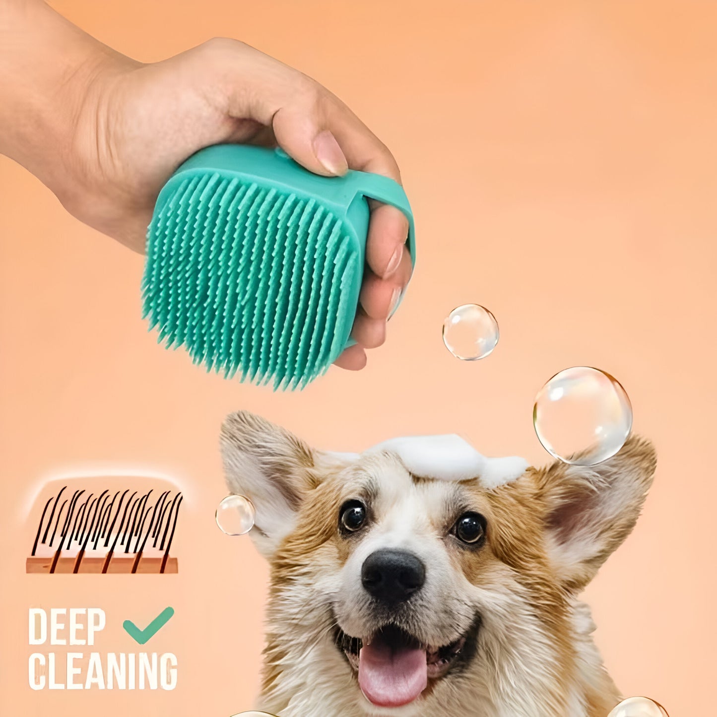 FurBreeze™ – Silicone Bath Brush for Pets