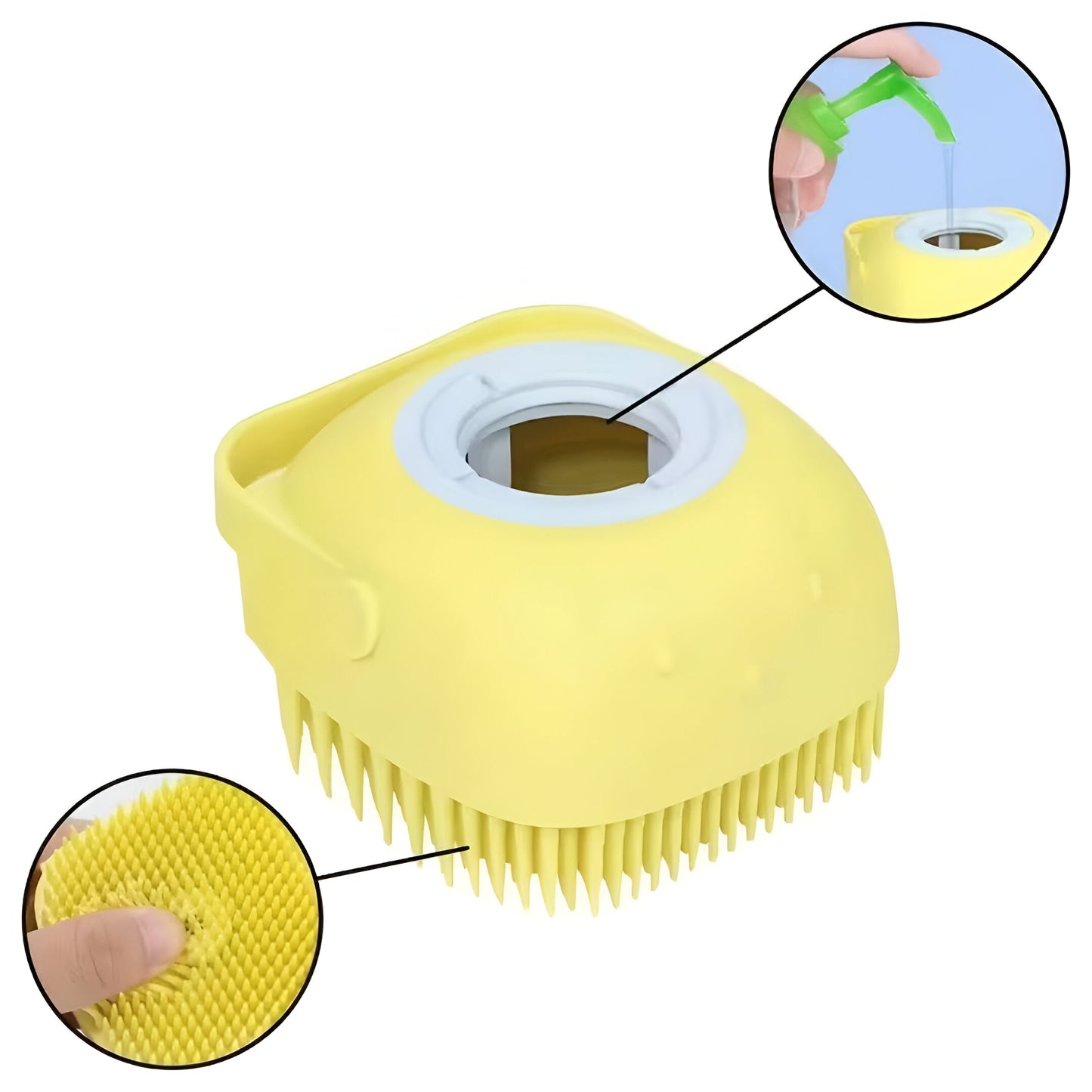 FurBreeze™ – Silicone Bath Brush for Pets